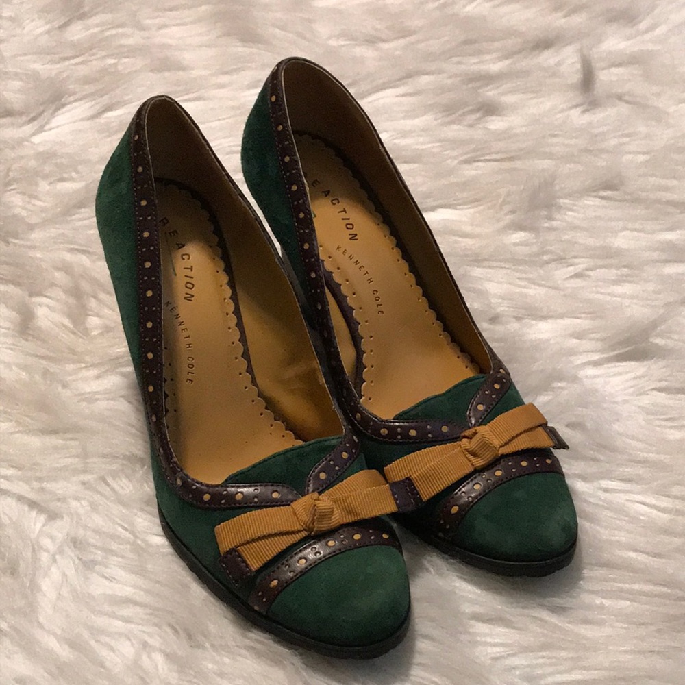 Kenneth Cole Suede Wedge Heels